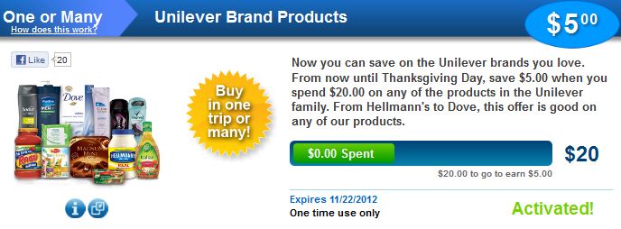 unilever saving star promotion