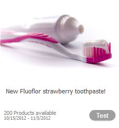 fluoflor toothpaste sample