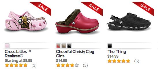 Crocs sales