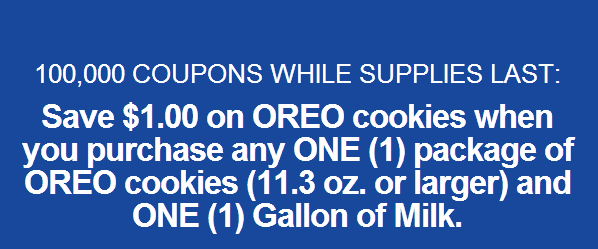 oreo and milk coupon