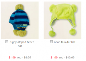 childrens place hats