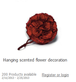 scented flower decoration