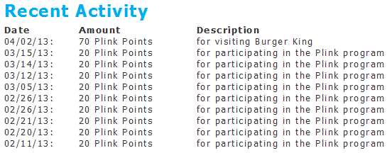 Plink account