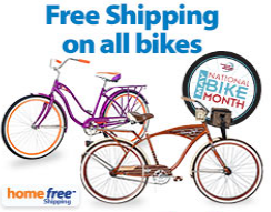 free shipping on bikes